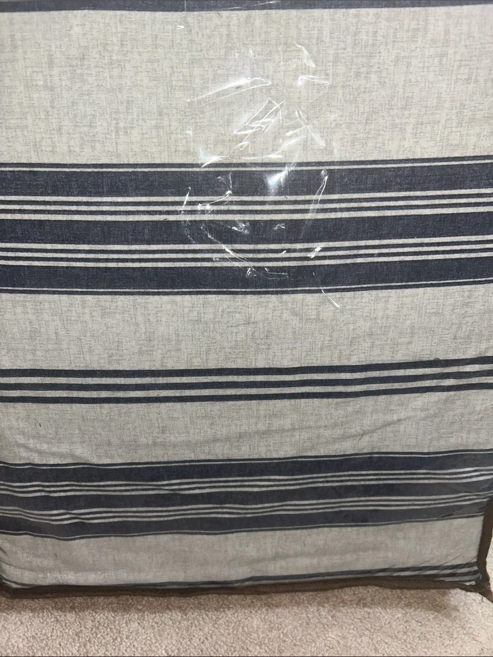 Habitat Twin/XL  Navy Striped Duvet Cover Set